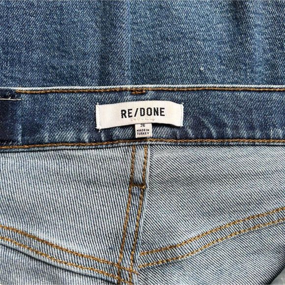 RE/DONE 70s Ultra High Rise Straight Leg Jeans 26 - Picture 4 of 7